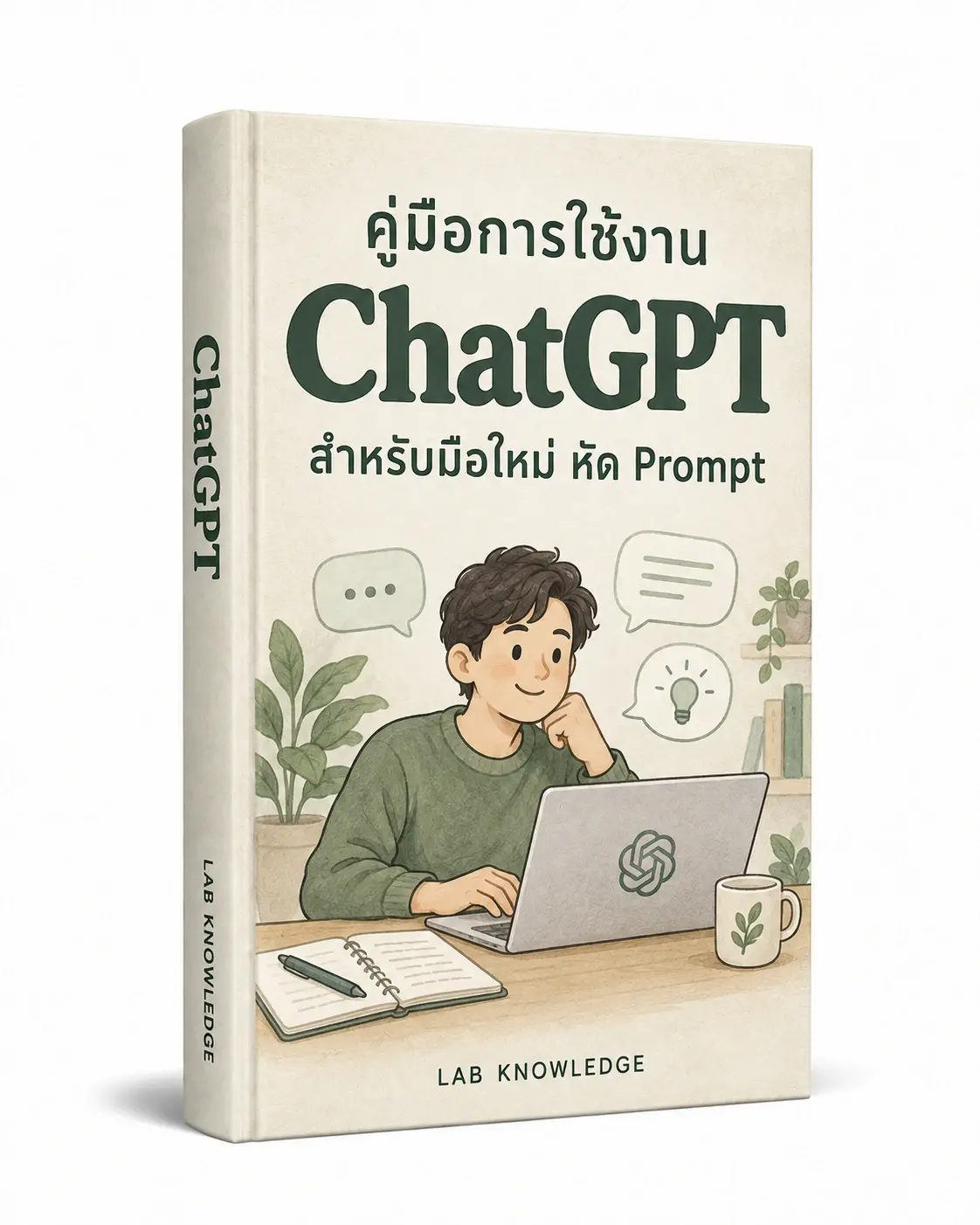 ปก คู่มือการใช้งาน ChatGPT สำหรับมือใหม่ หัด Prompt
